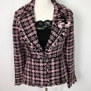 True Meaning Houndstooth Blazer M
